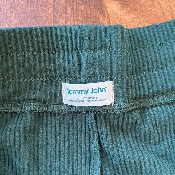 Tommy John Men's Brushed Ribbed Joggers Green XL - Picture 4 of 5